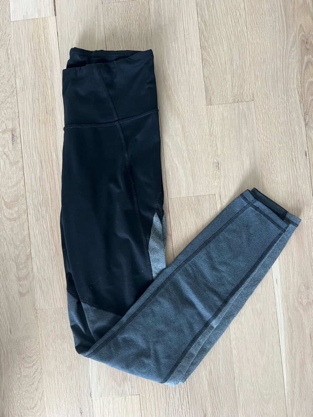 Black and Heather Gray Athletic Leggings